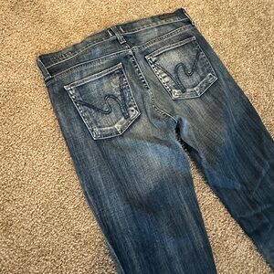 Citizens Of Humanity Blue Straight Leg Jeans
